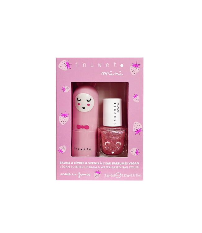 INUWET DUO BAUME + VERNIS - ROSE PÂLE ( FRAISE )