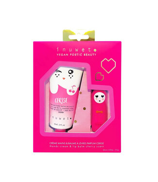 INUWET DUO CRÈME / BAUME À LÈVRES - CERISES