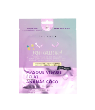 INUWET MASQUE VISAGE - ÉCLAT ANANAS COCO