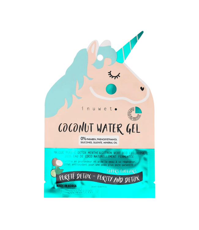 INUWET MASQUE LICORNE DETOX -TURQUOISE