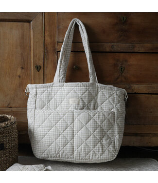 DANS LE SAC SAC À COUCHE - BEIGE CARREAUTÉ