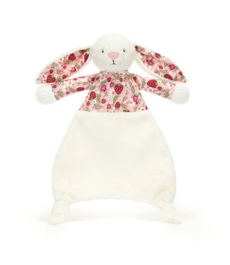 JELLYCAT PELUCHE RÉCONFORT - LAPIN TIMIDE CRÈME&FRAISES