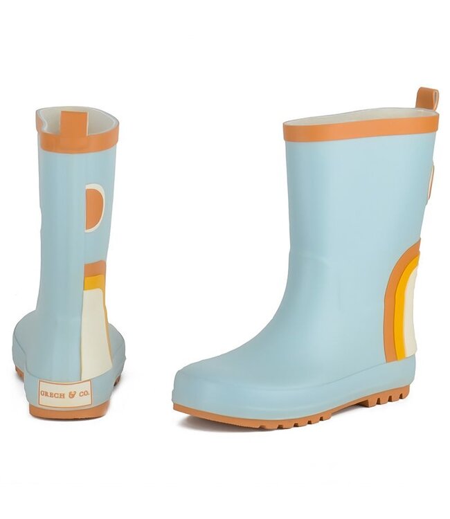 GRECH & CO BOTTES DE PLUIE RAINBOW - LIGHT BLUE