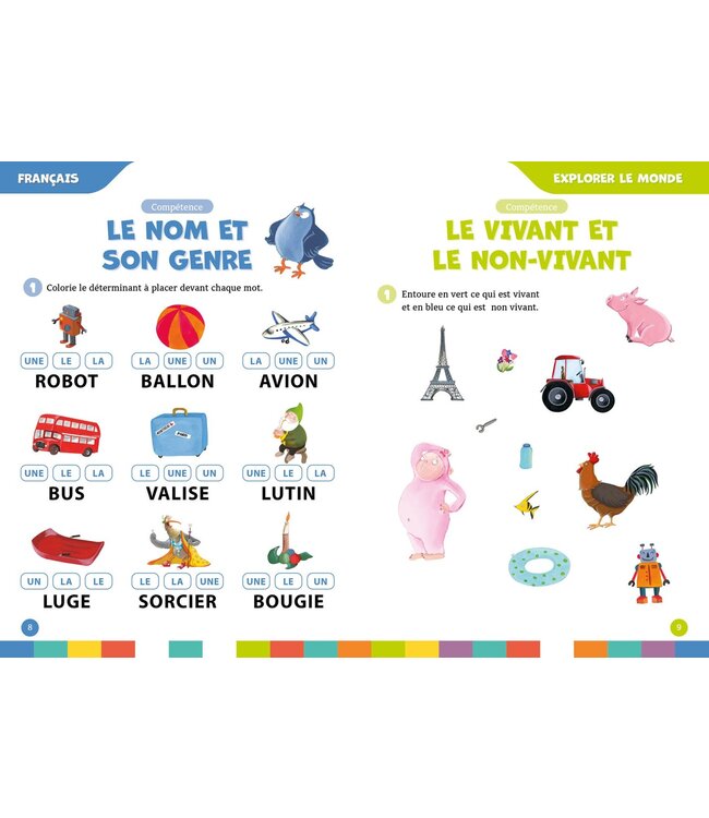 AUZOU COFFRET ÉDUCATIF - JE JOUE À L'ÉCOLE AVEC LOUP