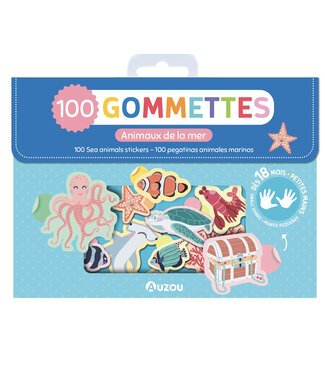 AUZOU MA POCHETTE DE GOMMETTES - LES ANIMAUX DE LA MER