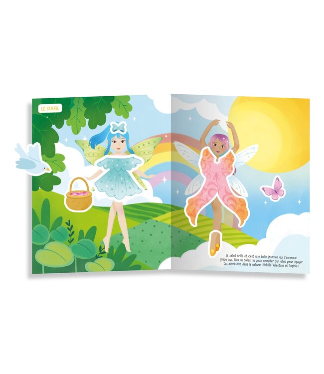 AUZOU AUTOCOLLANTS CRÉATIFS- AU PAYS DES FÉES MAGIQUES