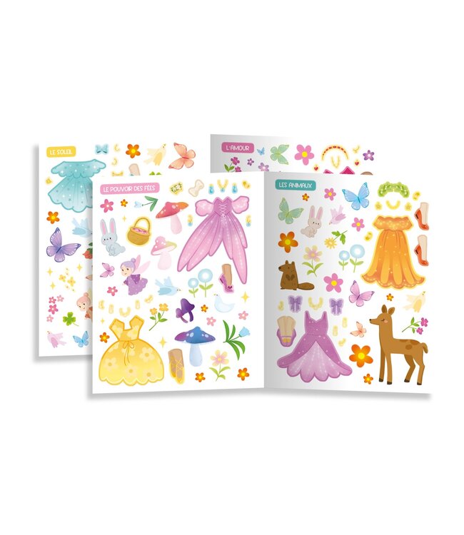 AUZOU AUTOCOLLANTS CRÉATIFS- AU PAYS DES FÉES MAGIQUES