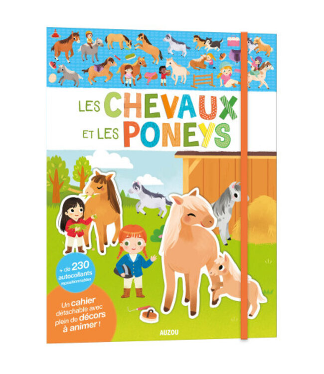 AUZOU MES AUTOCOLLANTS (250) - CHEVAUX ET PONEYS