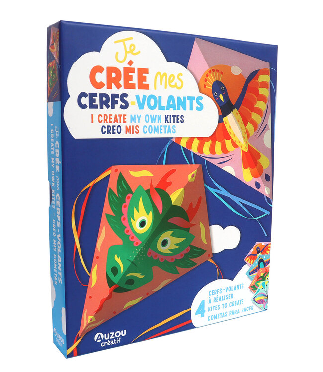 AUZOU COFFRET - JE CRÉE MES CERFS-VOLANTS