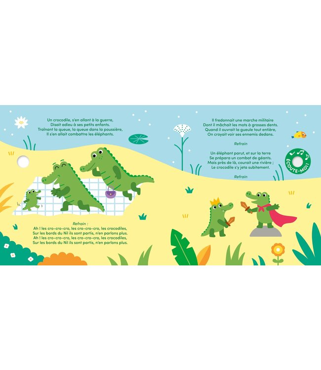 AUZOU LIVRE - MA COMPTINE ANIMÉE: AH ! LES CROCODILES