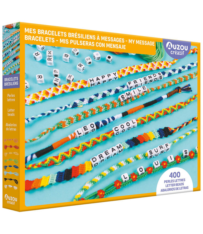 AUZOU COFFRET - MES BRACELETS BRÉSILIENS À MESSAGES