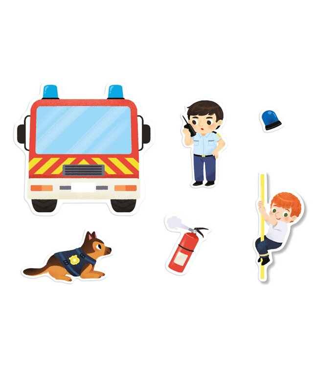 AUZOU MES 500 AUTOCOLLANTS - POLICE ET POMPIERS