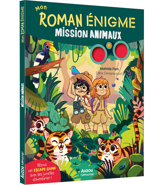 AUZOU LIVRE - MON ROMAN ÉNIGME: MISSION ANIMAUX