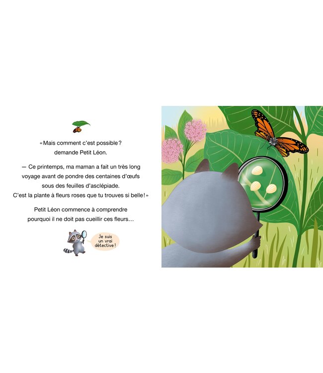 AUZOU LIVRE - PETIT LÉON ET LE PAPILLON MONARQUE