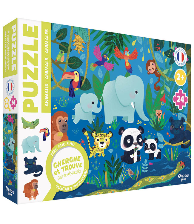 AUZOU CASSE-TÊTE CHERCHE ET TROUVE - LES ANIMAUX