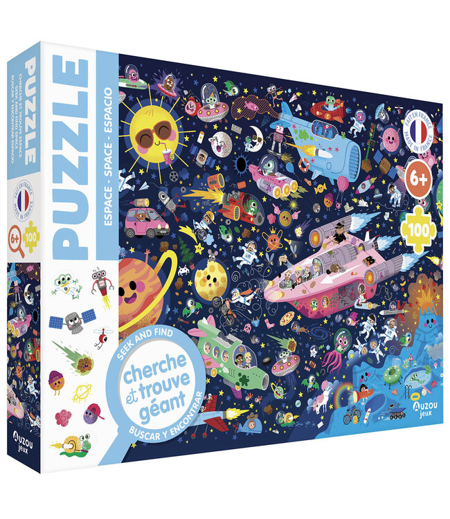 AUZOU CASSE-TÊTE CHERCHE ET TROUVE - DANS L'ESPACE