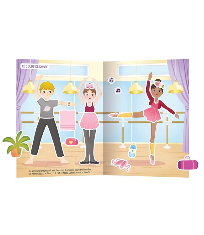 AUZOU MES 500 AUTOCOLLANTS CRÉATIFS - JOLIES DANSEUSES