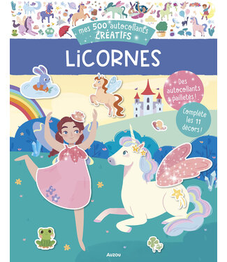 AUZOU MES 500 AUTOCOLLANTS CRÉATIFS - LICORNES