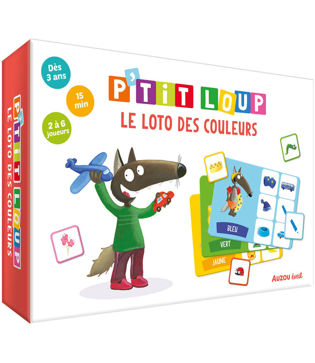 AUZOU COFFRET P'TIT LOUP - LE LOTO DES COULEURS
