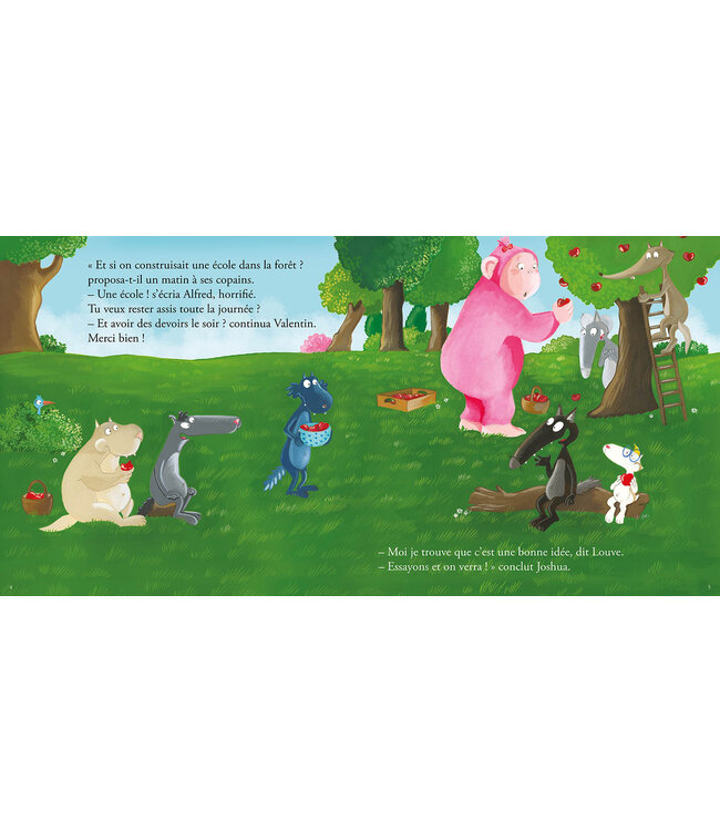 AUZOU LIVRE - LE LOUP QUI VOULAIT ALLER A L'ÉCOLE (COUVERTURE RIGIDE)