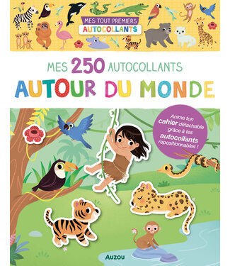 AUZOU MES 250 AUTOCOLLANTS - AUTOURS DU MONDE