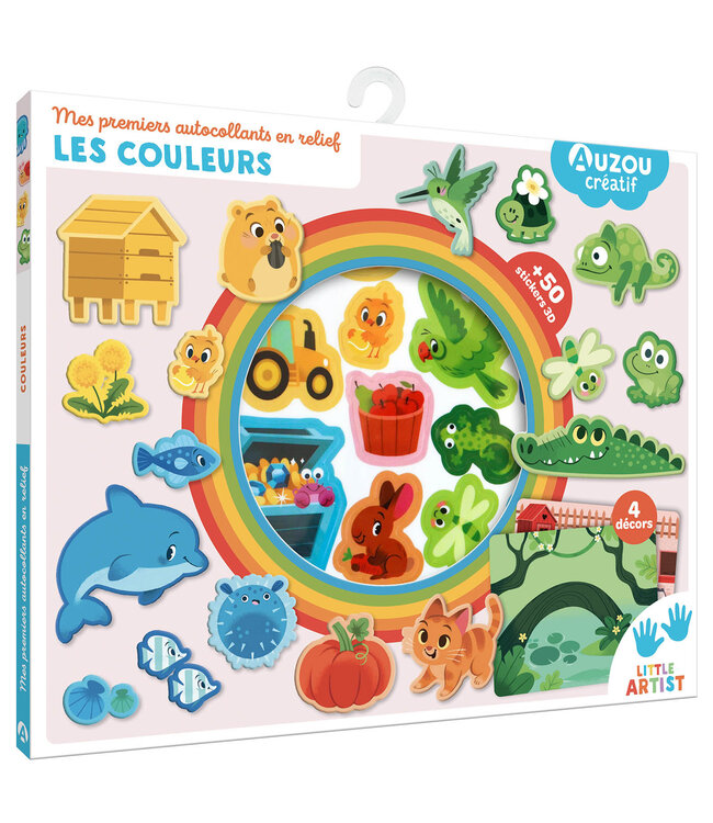 AUZOU MES PREMIERS AUTOCOLLANTS EN RELIEF - LES COULEURS