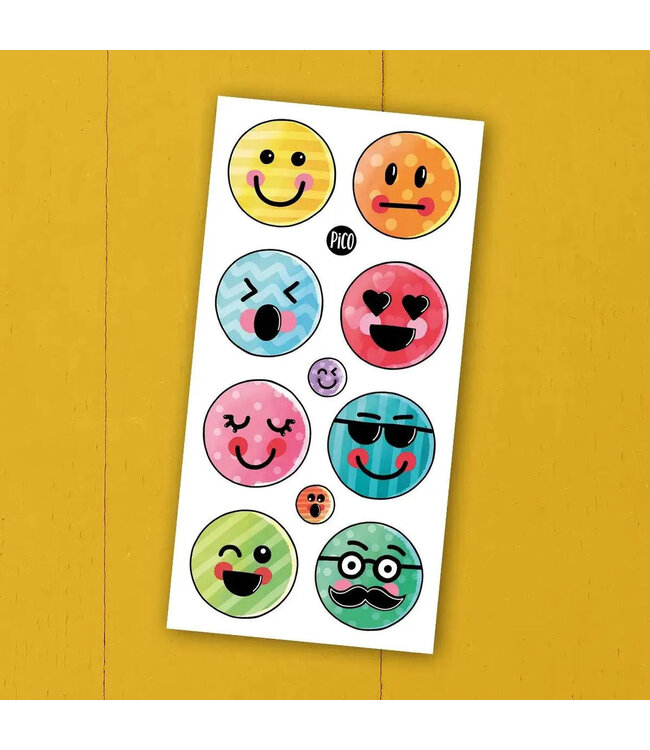 PiCO TATOO TATOUAGES TEMPORAIRES - LES ÉMOJIS ÉMOTIONNELS