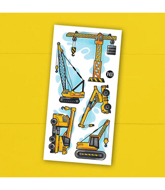 PiCO TATOO TATOUAGES TEMPORAIRES - LES GRUES DU CHANTIER