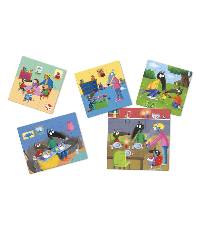 AUZOU MES 5 PUZZLES EVOLUTIFS - P'TIT LOUP