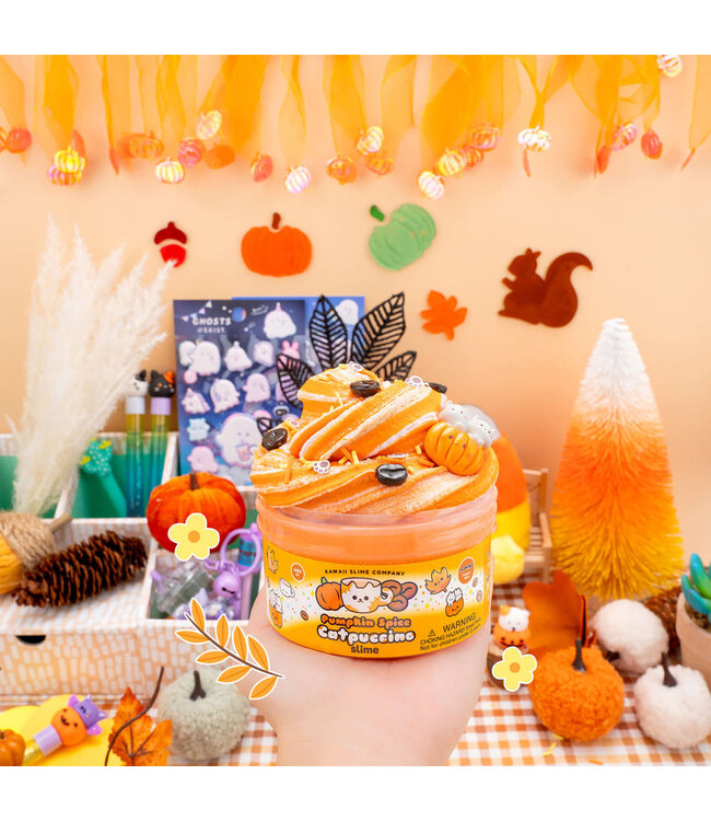 KAWAII SLIME COMPANY SLIME - PUMPKIN SPICE CATPUCCINO