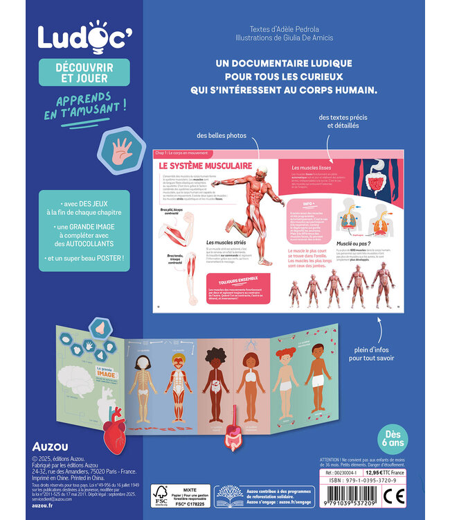 AUZOU LIVRE - LE CORPS HUMAIN