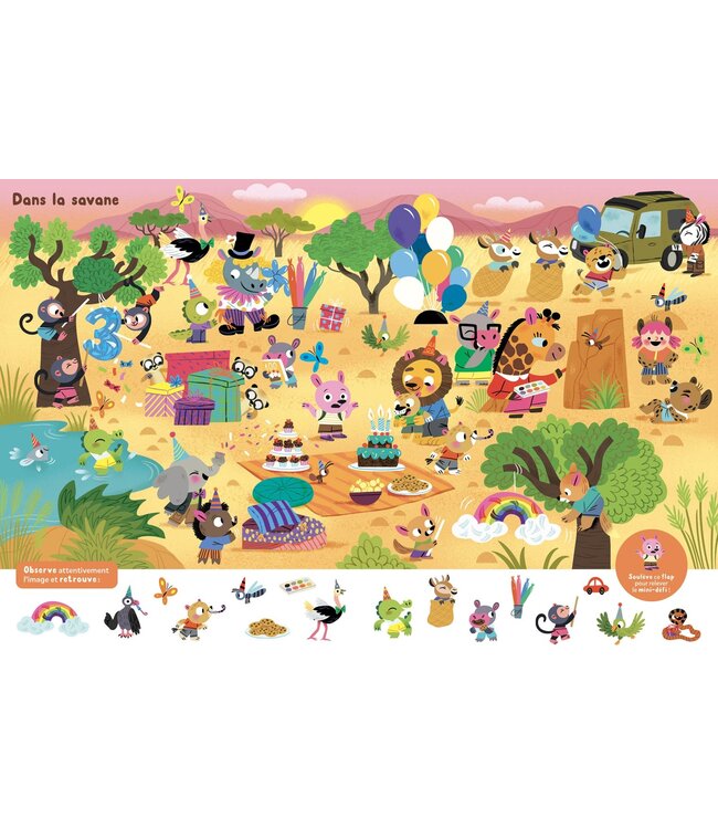 AUZOU MON CHERCHE ET TROUVE SURPRISE - CHEZ LES ANIMAUX