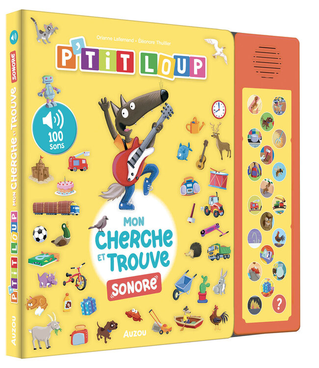 AUZOU CHERCHE ET TROUVE SONORE P'TIT LOUP - 20 TOUCHES