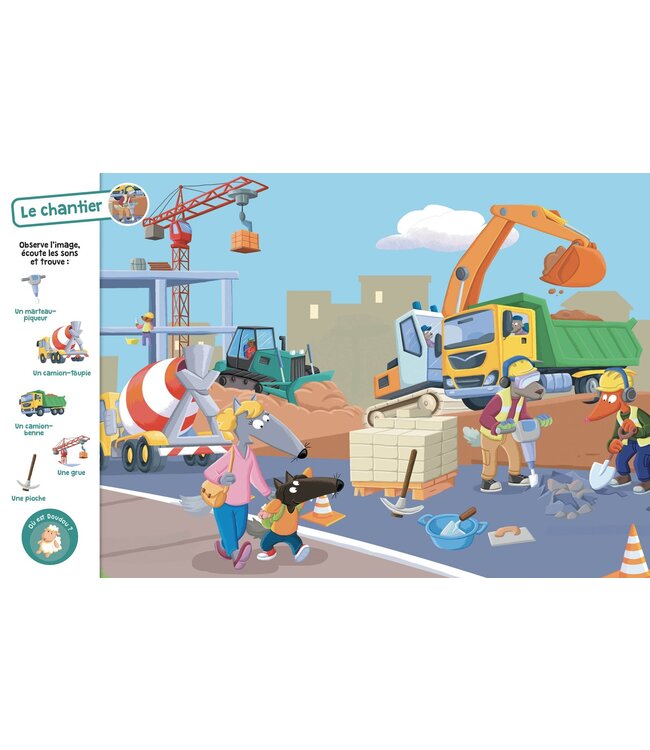 AUZOU CHERCHE ET TROUVE SONORE P'TIT LOUP - 20 TOUCHES