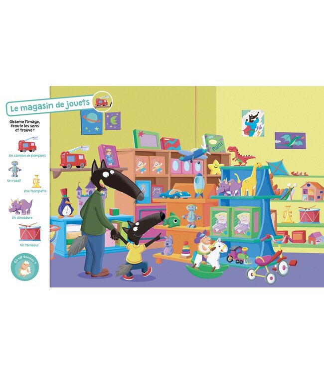 AUZOU CHERCHE ET TROUVE SONORE P'TIT LOUP - 20 TOUCHES