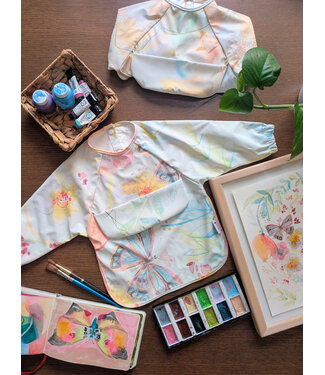 MICASSO & CO BAVETTE MANCHES LONGUES - SOLEIL FLEURI (6-24 MOIS)
