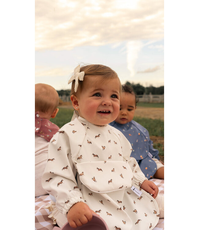 MICASSO & CO BAVETTE À MANCHES LONGUES - MATINÉE A L'ÉCURIE 6-24 MOIS