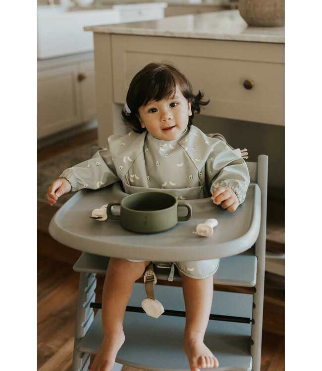 MICASSO & CO BAVETTE À MANCHES LONGUES - LA TARTINE À LA BANANE ET AVOCAT