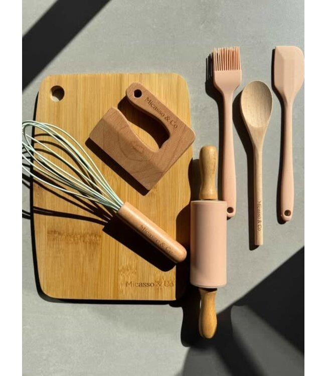 MICASSO & CO ENSEMBLE MINI-CHEF - ROSE GUIMAUVE