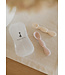 MICASSO & CO CUILLÈRES D'APPRENTISSAGE EN SILICONE - MAUVE & CRÈME