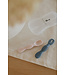 MICASSO & CO CUILLÈRES D'APPRENTISSAGE EN SILICONE - BLEU MAJESTUEUX & VIEUX ROSE