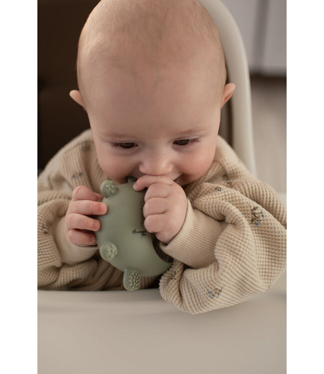 MICASSO & CO MITAINE DE DENTITION EN SILICONE GIRAFE- VERT TENDRE