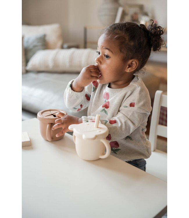 MICASSO & CO TASSE D'APPRENTISSAGE 2 EN 1 - BLANC CRÈME