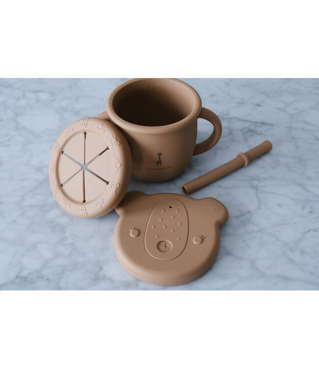MICASSO & CO TASSE D'APPRENTISSAGE 2 EN 1 - CARAMEL