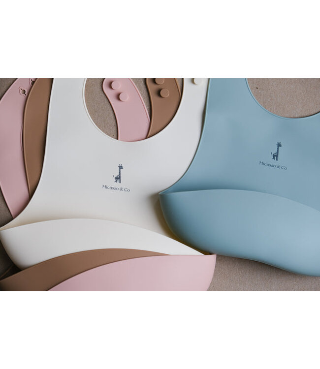 MICASSO & CO BAVOIR EN SILICONE - BLANC CRÈME