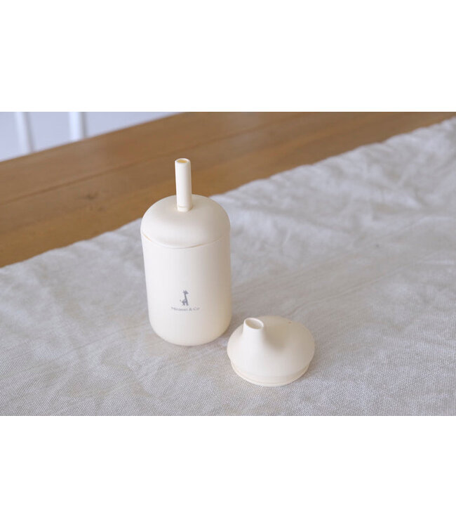 MICASSO & CO GOBELET SILICONE  - BLANC CRÈME