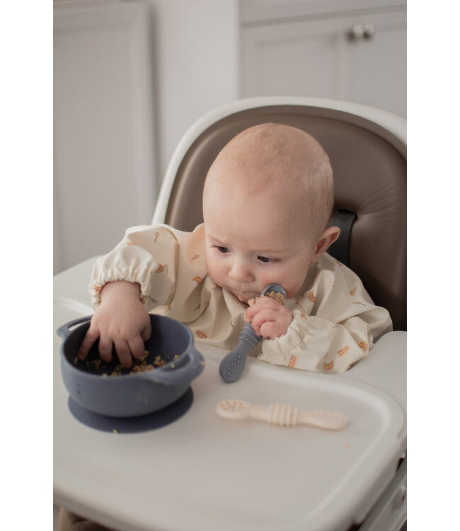 MICASSO & CO BOL EN SILICONE À SUCCION - BLEU MAJESTUEUX