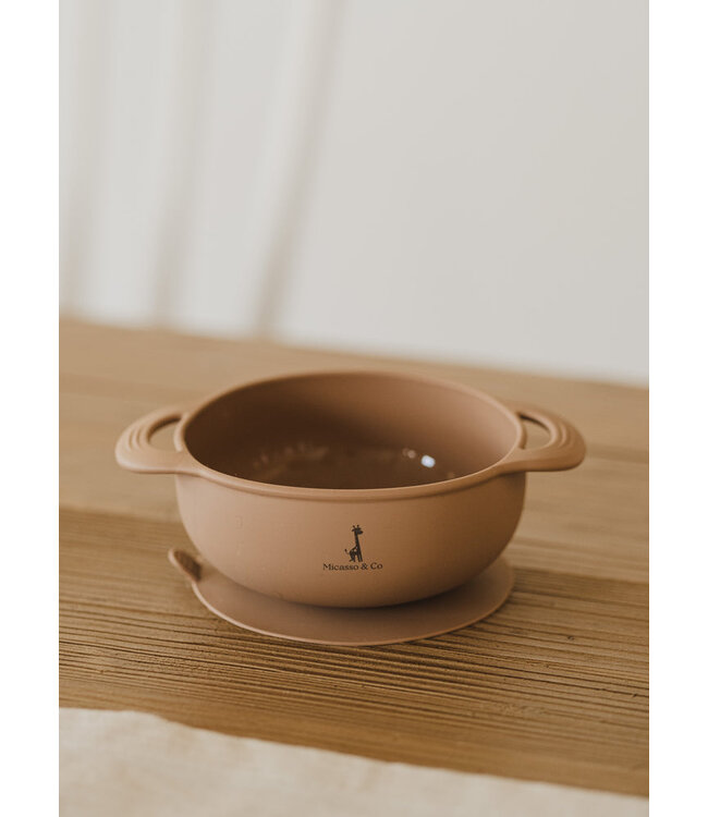 MICASSO & CO BOL EN SILICONE À SUCCION - CARAMEL