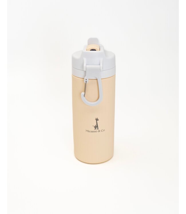 MICASSO & CO BOUTEILLE D'EAU EN SILICONE - BLANC CRÈME