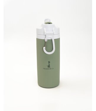 MICASSO & CO BOUTEILLE D'EAU EN SILICONE - VERT TENDRE